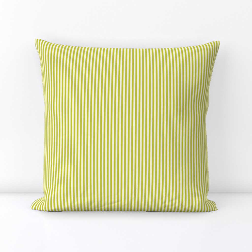Cabana stripe - Cyber Lime Green  evening primrose and soft white - extra small lime candy stripe