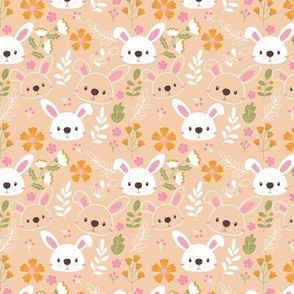 Rabbits and Flowers