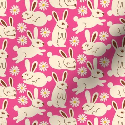 Wonderful Woodland - Blissful Bunnies - Pink - SMALL
