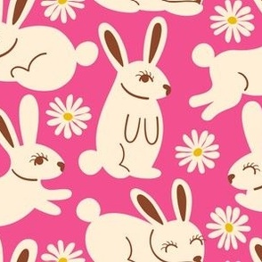 Wonderful Woodland - Blissful Bunnies - Pink - MEDIUM