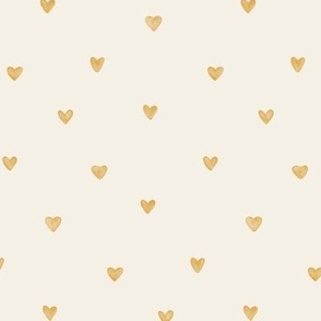 Yellow Painted Hearts, Hugs and Kisses Collection by Sarah Price