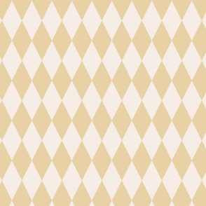 Harlequin Diamond Check - Yellow and Bone