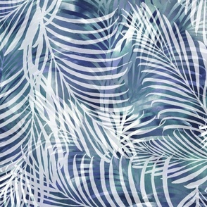 Batik Palms Tie Dye Indigo 150L