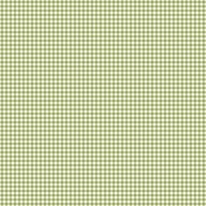4" Gingham Check Plaid Apple Green and White by Audrey Jeanne