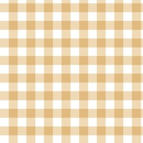 12" Gingham Check Plaid Lemon Yellow and White by Audrey Jeanne