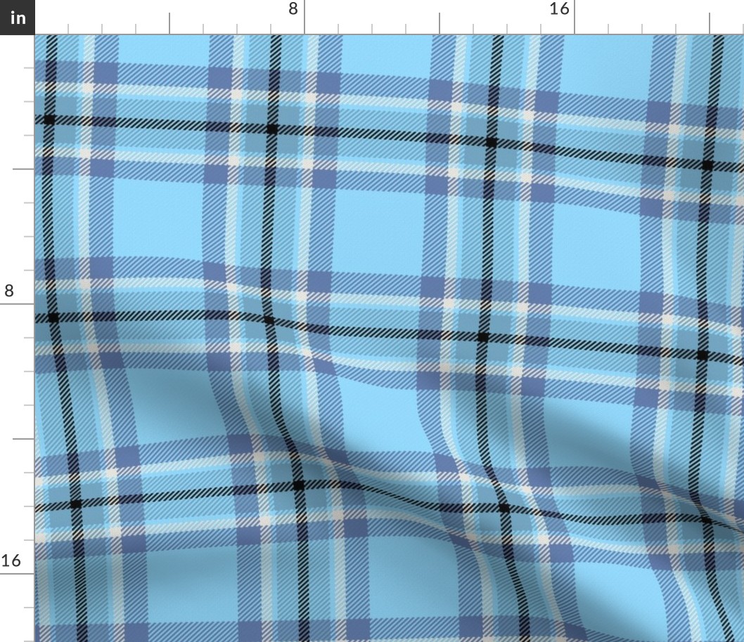 Town Square Plaid in Sky Blues