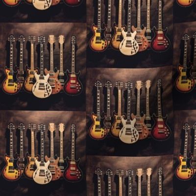 Classic Guitars - Wood Background
