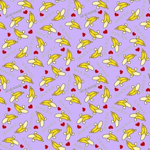 Bananas for you on purple