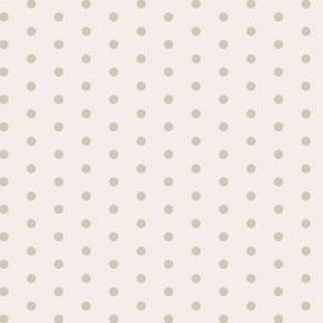Happy Dot Coordinate For Roses Collection - Sage Green On Hint Of Pink.