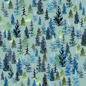 woods in watercolour