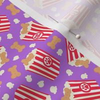 (small scale) Pupcorn - purple - movie theater popcorn with dog treats - LAD23