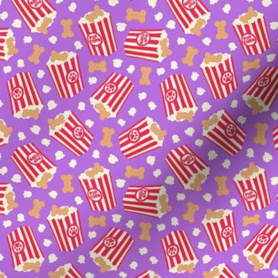 (small scale) Pupcorn - purple - movie theater popcorn with dog treats - LAD23