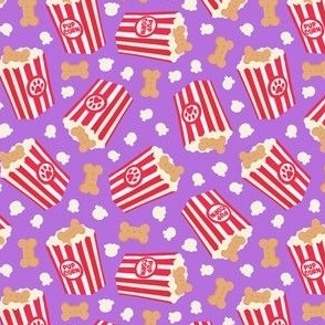 (small scale) Pupcorn - purple - movie theater popcorn with dog treats - LAD23