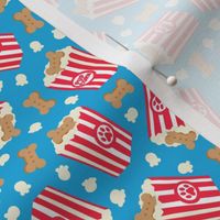 (small scale) Pupcorn - blue - movie theater popcorn with dog treats - LAD23