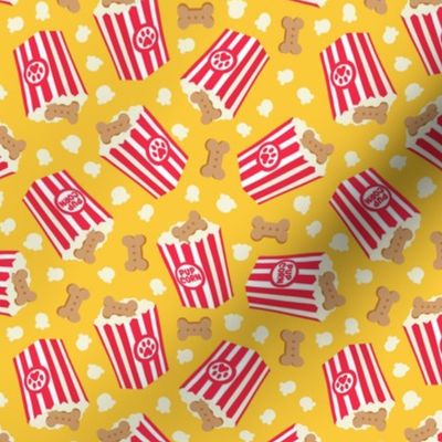 Pupcorn - yellow - movie theater popcorn with dog treats - LAD23