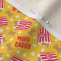 (small scale) Movie Buddy! - pupcorn yellow - movie theater popcorn with dog treats - LAD23