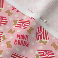 (small scale) Movie Buddy! - pupcorn pink - movie theater popcorn with dog treats - LAD23