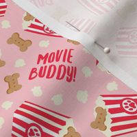 Movie Buddy! - pupcorn pink - movie theater popcorn with dog treats - LAD23