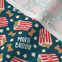(small scale) Movie Buddy! - pupcorn teal - movie theater popcorn with dog treats - LAD23
