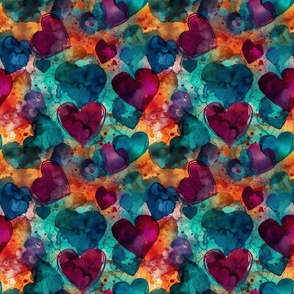 Abstract Heart Pattern