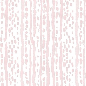 Dot Dash Stripe Pale Pink