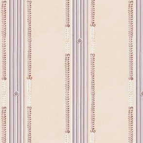 Classical column style stripes with leaves 