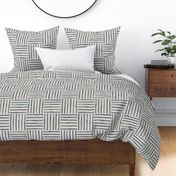 Wolfgang Nursery Basketweave, Custom Twilight Blue gray and Beige