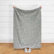 Wolfgang Nursery Basketweave, Custom Twilight Blue gray and Beige