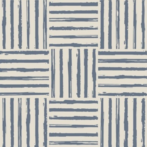 Wolfgang Nursery Basketweave, Custom Twilight Blue gray and Beige