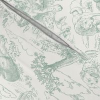 Country Dogs Toile Medium Pine