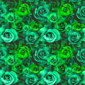 Mint Green Rose Wallpaper Mural | Ever Wallpaper UK