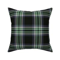 Town Square Plaid in Black Gray and Sage Green