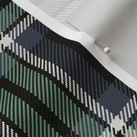 Town Square Plaid in Black Gray and Sage Green