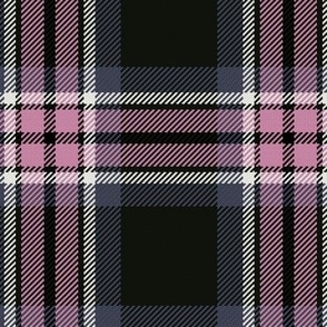 Town Square Plaid in Black Gray and Pink