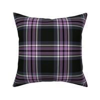 Town Square Plaid in Black Gray and Purple