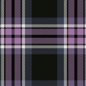 Town Square Plaid in Black Gray and Purple