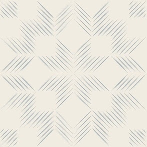 Lines | Creamy White,  French Gray Blue | Rustic Southwest Boho Geometri