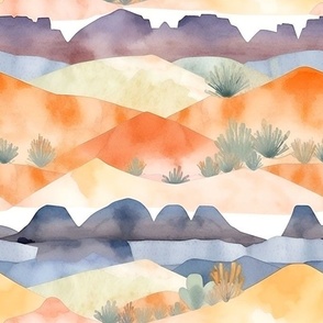 Southwest Watercolor Landscape