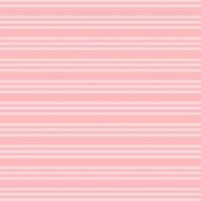 Bandy Stripe dark: Millennial Pink Horizontal Stripe, Pink Triple Stripe