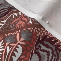 Barn Owl Damask - Peach