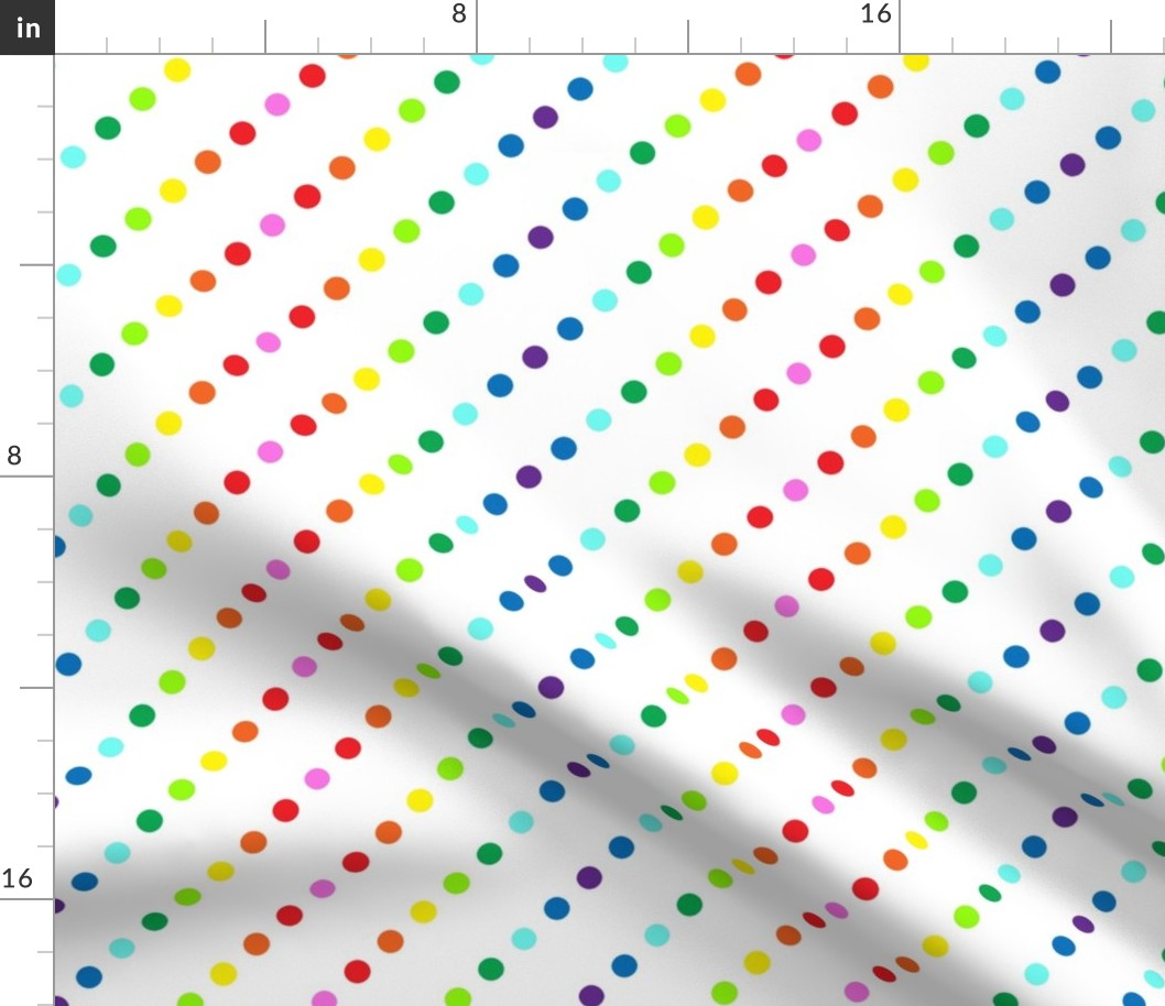 Rainbow Polka Dot #6