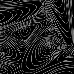Geometric organic lines. Earth lines. Maps. Map height lines. Black and grey