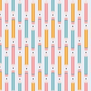 Pastel Pencil School Pattern