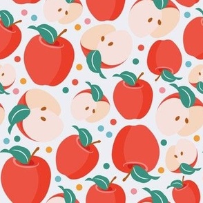 Sweet Red Apple Scatter Pattern