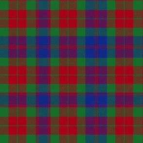 Fraser Red tartan from 1800, 6"