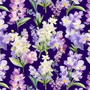 Watercolor Freesias