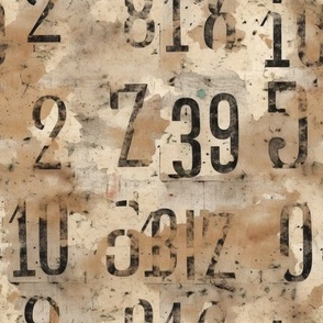 Distressing Numbers and Letters