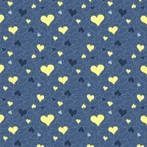 Yellow Hearts Blue