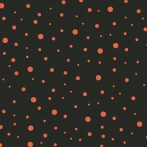 Orange dots on black