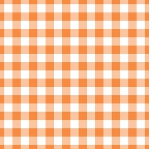 Lucid Monarch Orange Gingham Plaid / Medium